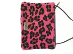 Pink leopard print Pulicati bag