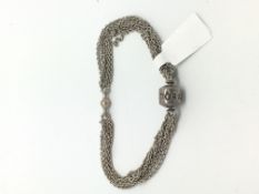Pandora silver multi chain bracelet, 19cm