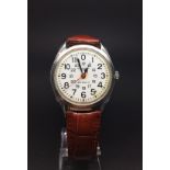 Gentleman's Universal Rail Road Watch. The movement is a chronometer manual wind Universal seventeen