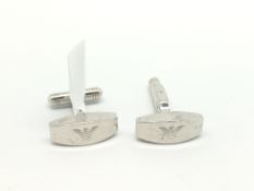 Emporio Armani silver cufflinks