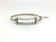 Tiffany & Co silver bangle, engraved '2003 Tiffany & Co' hallmarked 'T&Co'