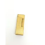 Dunhill lighter, gilt case, marked inside USA PAT