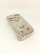 Umicore silver bullion bar, 1000 grams 999.9 fine silver