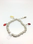 Links of London silver Sweetie charm bracelet with four charms