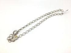 Links of London silver heart charm necklace with toggle clasp