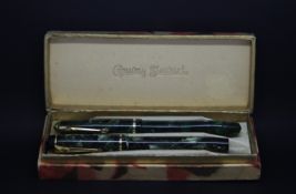 Two Conway Stewart Dinkie Fountain pens No 540 and 550. They are in their original Conway Stewart