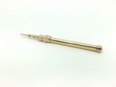 9ct Gold Retractable Pencil 15.2g