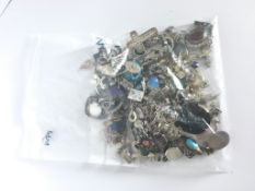 A large quantity of mainly silver gem set jewellery, approximately 818g gross