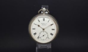 A collection of five silver cased pocket watches, including; J.W Benson 'The Ludgate' and W.T Ching,