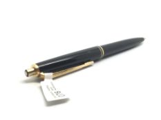 Mont Blanc vintage pencil, black with gilt detail, star to top