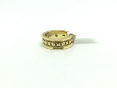 Heavy 18ct Gold Ring/ Band 10.55g with makers marks