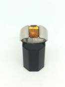 Heavy 9ct Gemstone set ring 10.5g