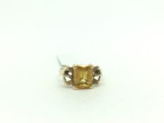 9ct Gold Gem Set Ring 3.45g