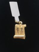 14ct Gold Zodiac Charm 0.92g