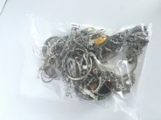 A large quantity of mainly silver gem set jewellery, approximately 1448g gross