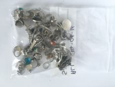 A large quantity of mainly silver gem set jewellery, approximately 526g gross