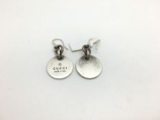 A pair of Silver Gucci Earrings 12.5g