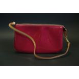 Louis Vuitton Pink EPI leather clutch bag, gilt hard ware, pink canvas interior, 23x13cm