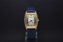 Gentlemen's 18ct Breguet automatic wristwatch, champagne dial with black roman numerals, engine