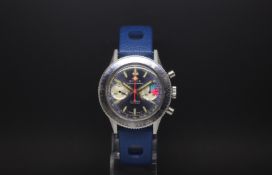 A Gentlemen's stainless steel Royce yachting chronograph wrist watch circa 1970s The dial is a