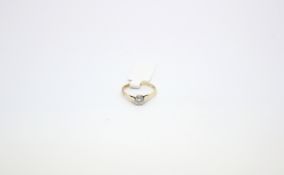 Diamond solitaire ring, brilliant cut diamond estimated weight 0.20ct, mounted in yellow metal