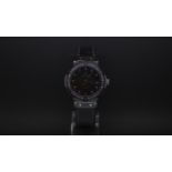Ladies Mid size Hublot "Classic fusion" Ceramic casing, sapphire crystel glass and sapphire