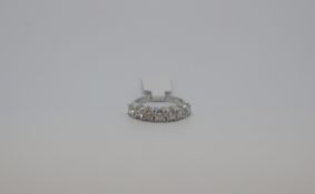 Seven stone diamonds ring seven round brilliant cut diamonds weighing an estimate total of 1.73ct,