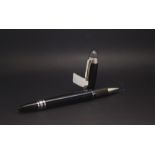 Mont Blanc Skywalker fibre tip, black with steel detail