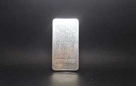 1 Stamped 999.9 silver Bar Produced by "JM Assayers Refiners" Tested and Marked as silver approx