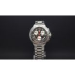 Gentlemans Tag Heuer "Indy 500" chronograph quartz movement wth date stainless steel bracelet watch