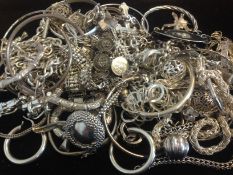 a selection of tested silver jewellery, marked and tested as silver approx gross weight 996gr
