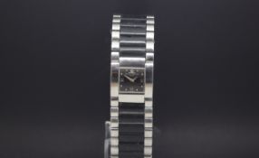 Ladies Baume Mercier steel and rubber bracelet watch