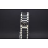 Ladies Baume Mercier steel and rubber bracelet watch