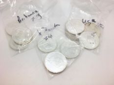 a selection of canadian, american and British silver coins, tested and marked as silver, approx