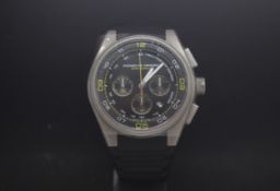 Gentlemans Porsche Design "DashBoard" with a quartz chronograph split seconds movement. Titanium and
