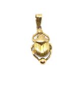 Scarab beetle pendant, in yellow metal tested as approximately 18ct, 38x15mm