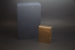 A Dupont Gold Plated Lighter in Presentation case