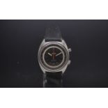 Gentlemen's Omega ChronoStop mechanical strap watch, stainless steel casing