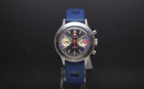 A Gentlemen's stainless steel Royce yachting chronograph wrist watch circa 1970s The dial is a