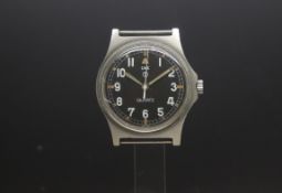Gentlemen's Military CWC Quartz wrist watch, classic military luminous dial with Arabic numerals and