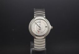 Gentlemen's Alfred Dunhill "Millennium Longitude" Automatic Movement with Date, crystal case back,