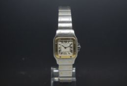 9ct white gold Diamond set Gentlemans Dress Ring in Cartier Design (Gross 6 grm)