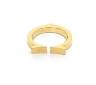 Cartier 'C' ring mounted in 18ct yellow gold. stamped with Cartier signature and serial numbers