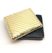 Van Cleef & Arpels - Vintage18ct diamond set case, rectangular case with diamond set catch, inner