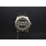 Gentlemen's Breitling AeroSpace Quartz watch with a Dual display, Digital and Anolog movement,