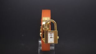 Hermes "Kelly" Buckle watch, with box and papers