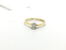 Single stone diamond ring, oval cut diamond, claw set, estimated diamond weight 0.25ct, mounted in