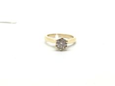 Single stone diamond ring, brilliant cut diamond, estimated diamond weight 0.54ct, mounted in yellow