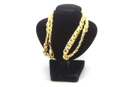 An 18ct gold yellow necklace. Approximately 42.40g