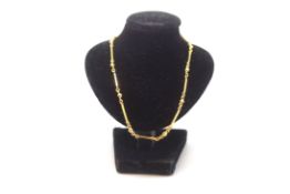 An 18ct yellow gold necklace. 15.72g